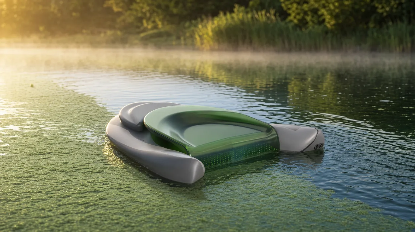 Algatopia on water, rear