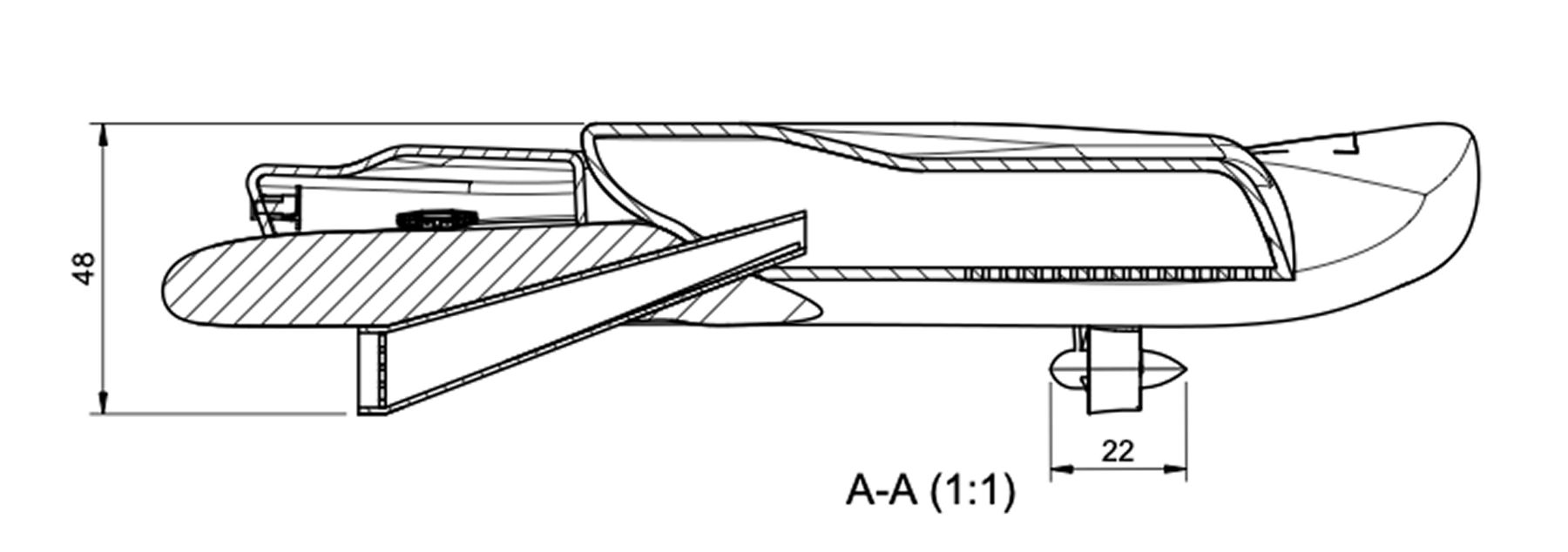 Section A-A drawing