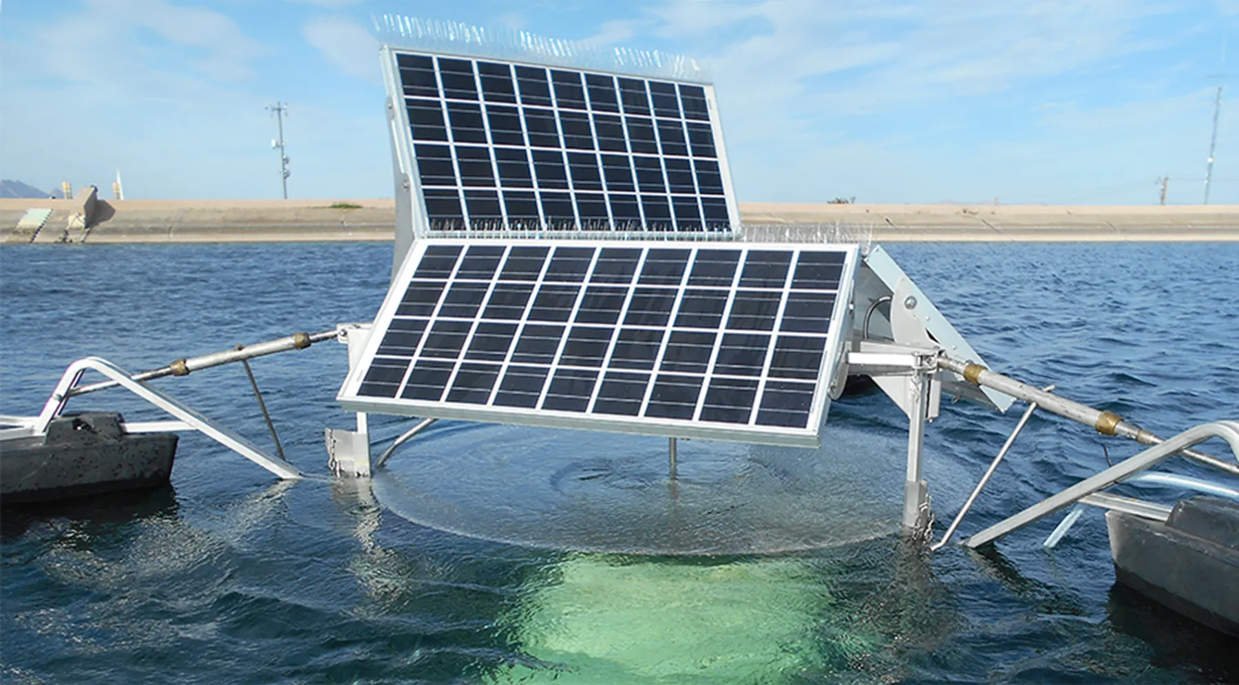 Solar aeration unit