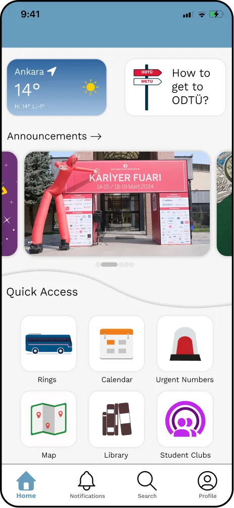 Home Screen screen