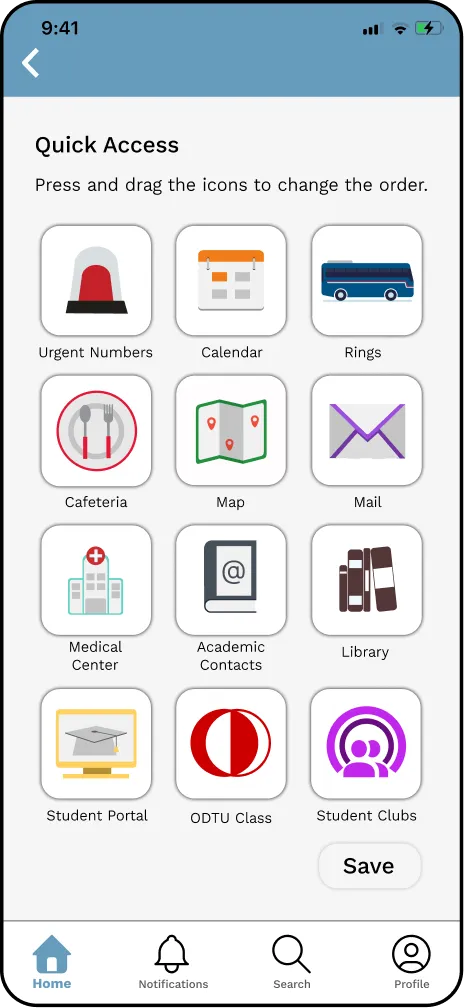 Home Screen screen