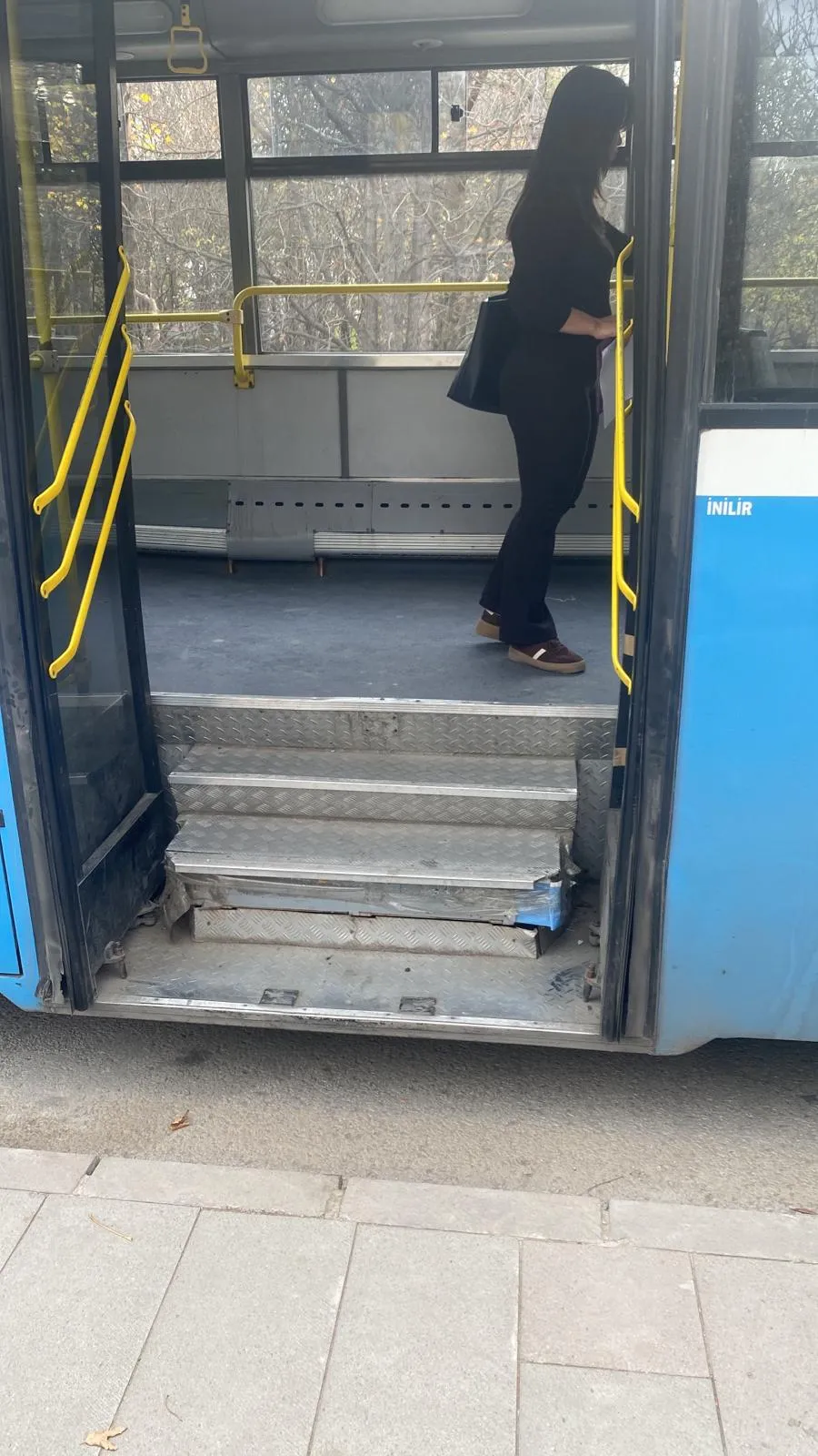 Passengers inside a BRT bus