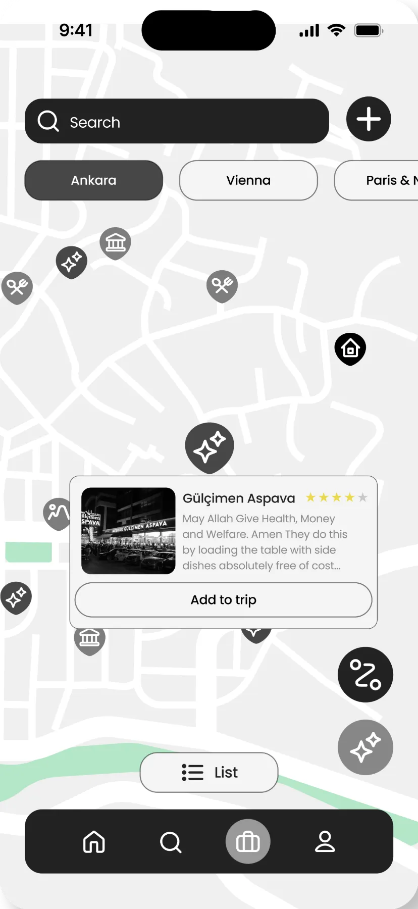 Adds a suggestion to the trip