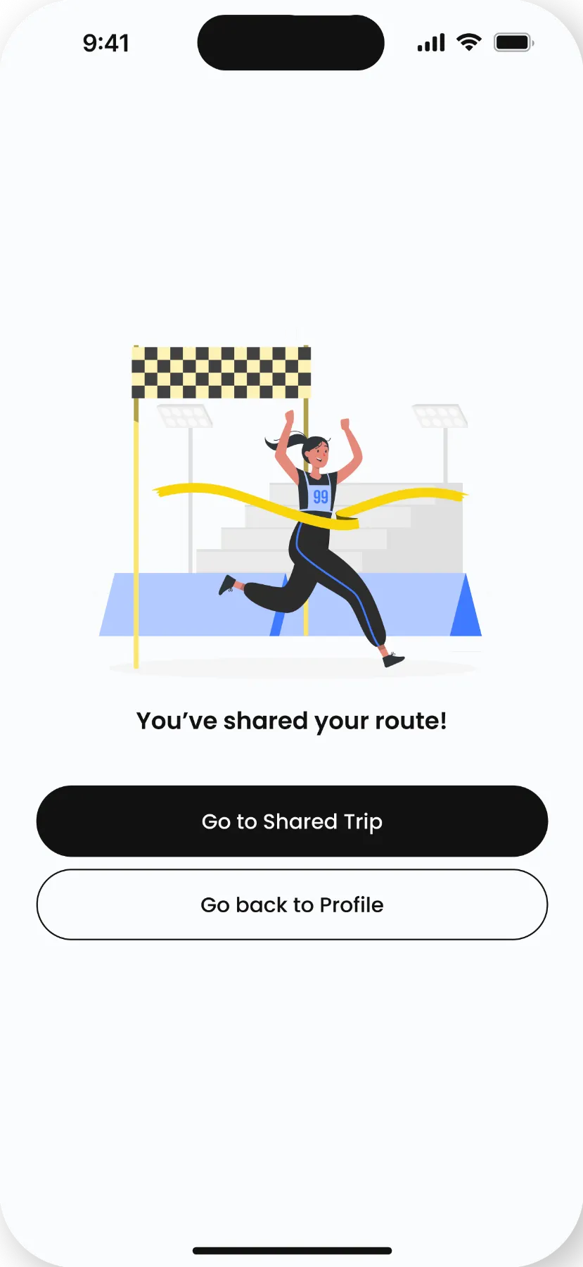 Share your trips on discover page.