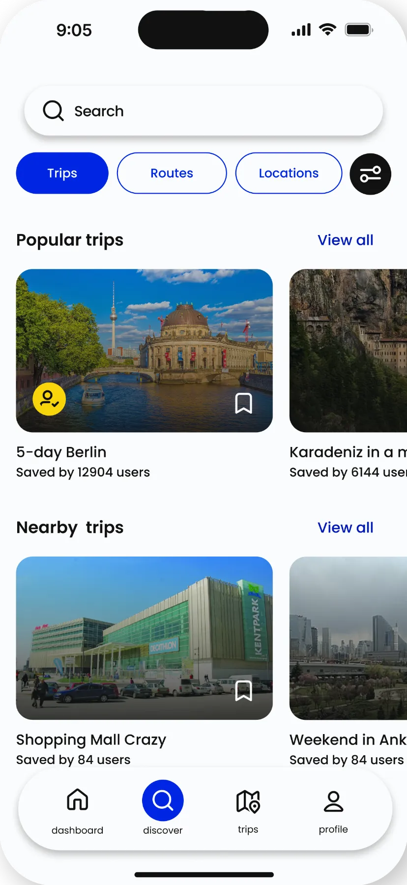Discover trips others have shared.