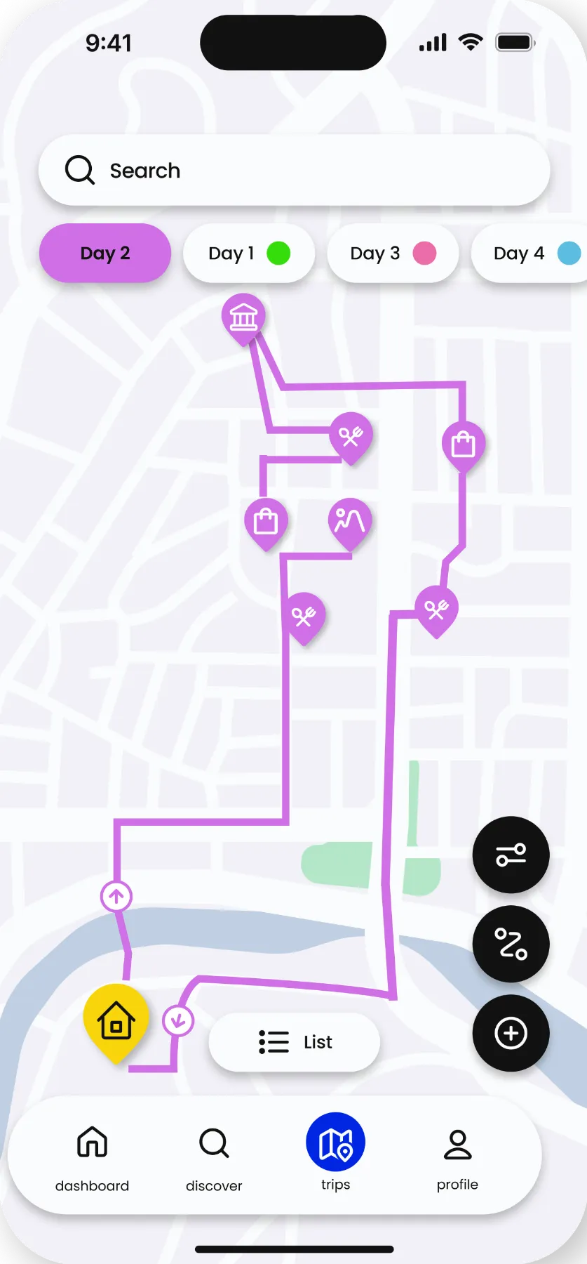 Each day’s steps planned out by AI.