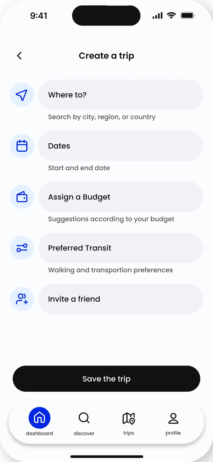 Select in the order you want, stop anytime you want.